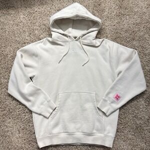 Limited Edition Glossier Embroidered Hoodie - Cream Deadstock Rare Size Medium